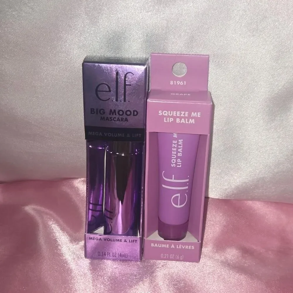 ELF Big Mood Mascara and Squeeze Me Lip Balm Bundle